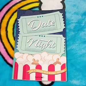 Date Night Idea Book - Mint, Pink & White Popcorn Design
